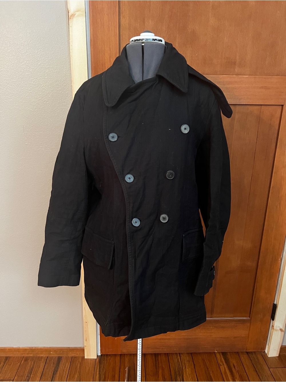Yves Saint Laurent YSL Double Breasted Cotton Jacket-EU 54